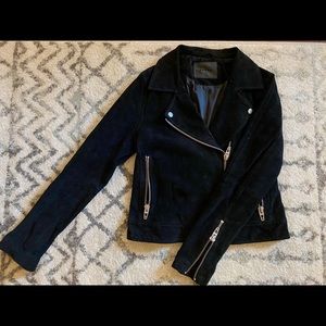 BLANK NYC Suede Moto Leather Jacket